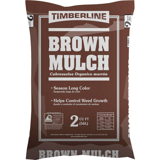 Timberline 2 Cu. Ft. Dyed Brown Shredded Hardwood Mulch