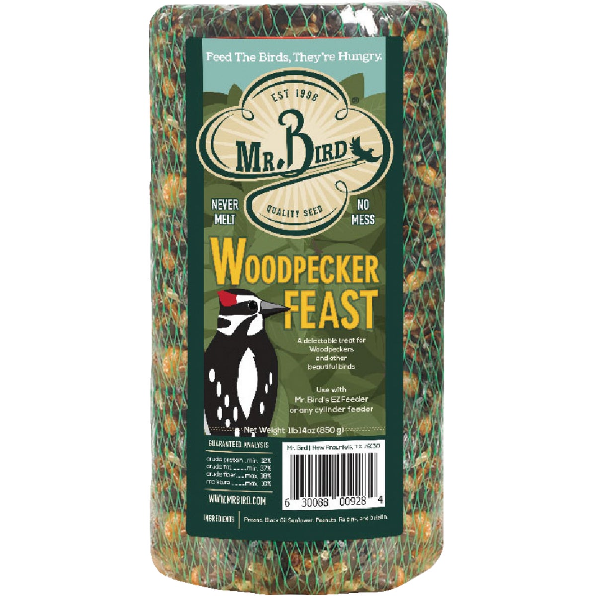 Mr. Bird 28 Oz. Woodpecker Feast Wild Bird Seed Log