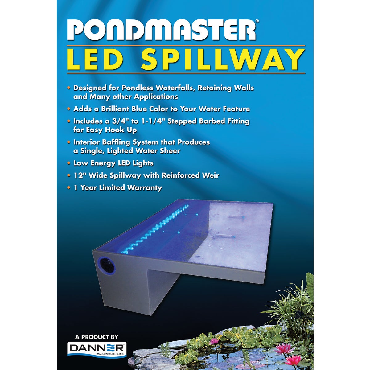 Pondmaster 12 In. Waterfall Spillway