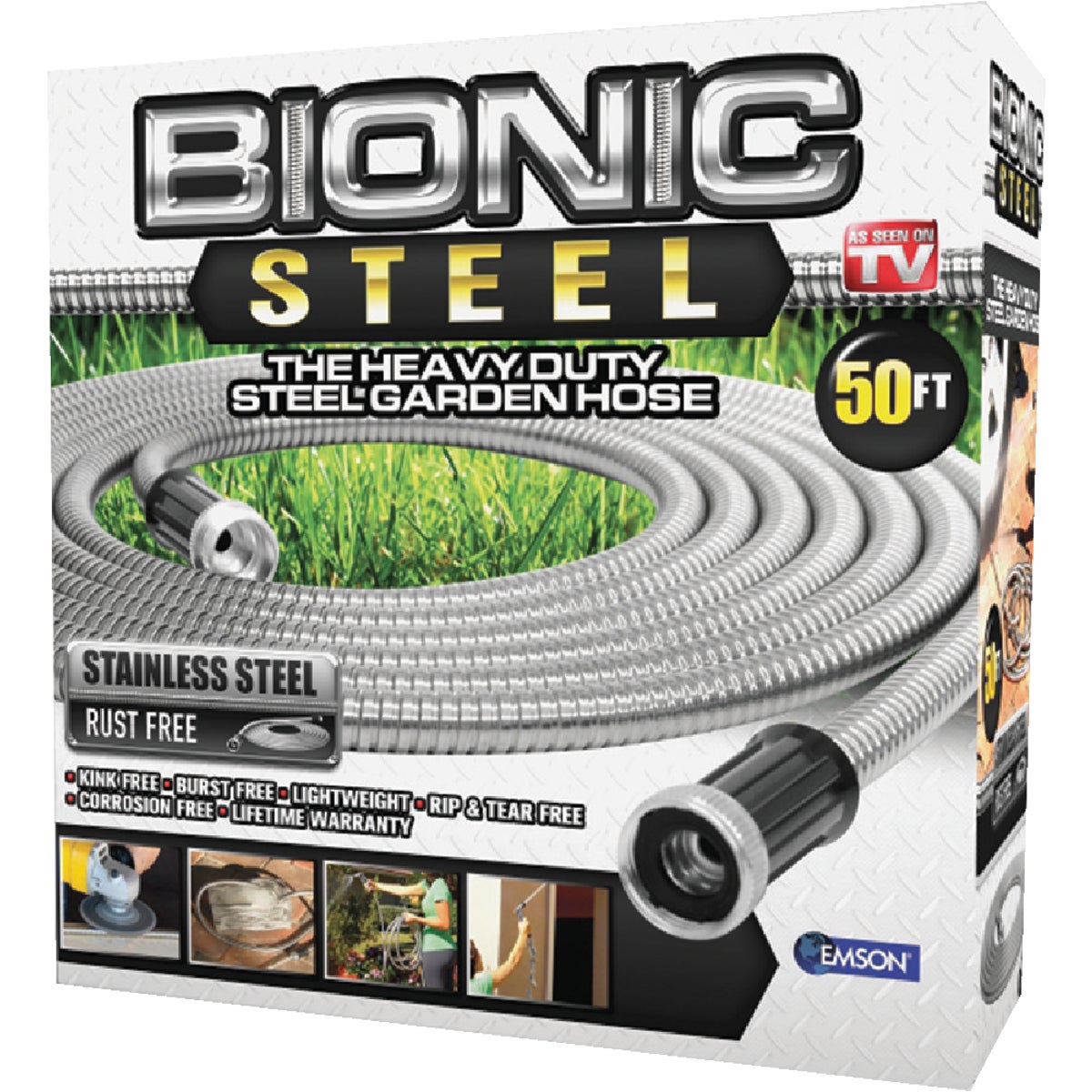 Bionic Steel 5/8 In. Dia. x 50 Ft. L. Garden Hose