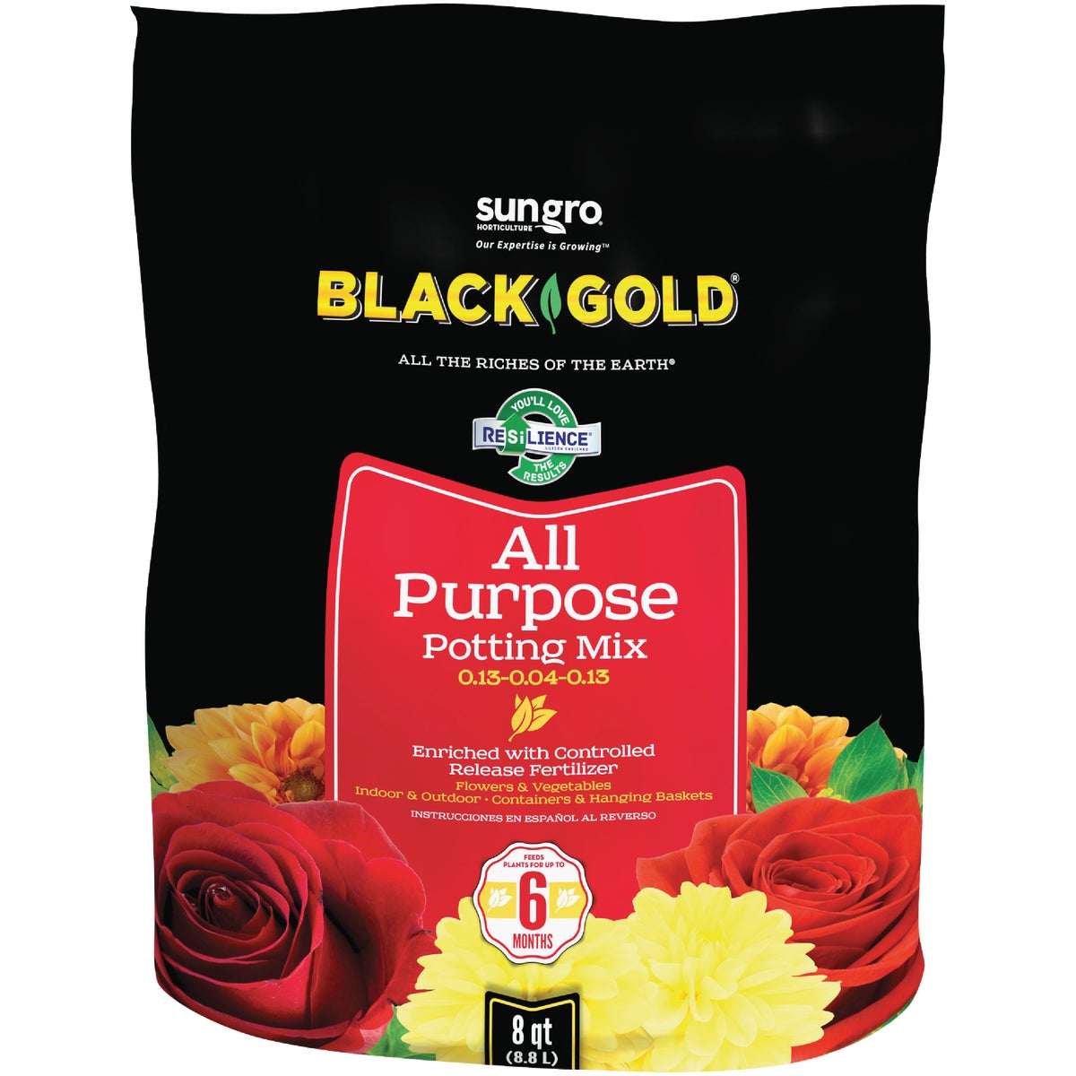 Black Gold 8 Qt. 6 Lb. All Purpose Potting Soil