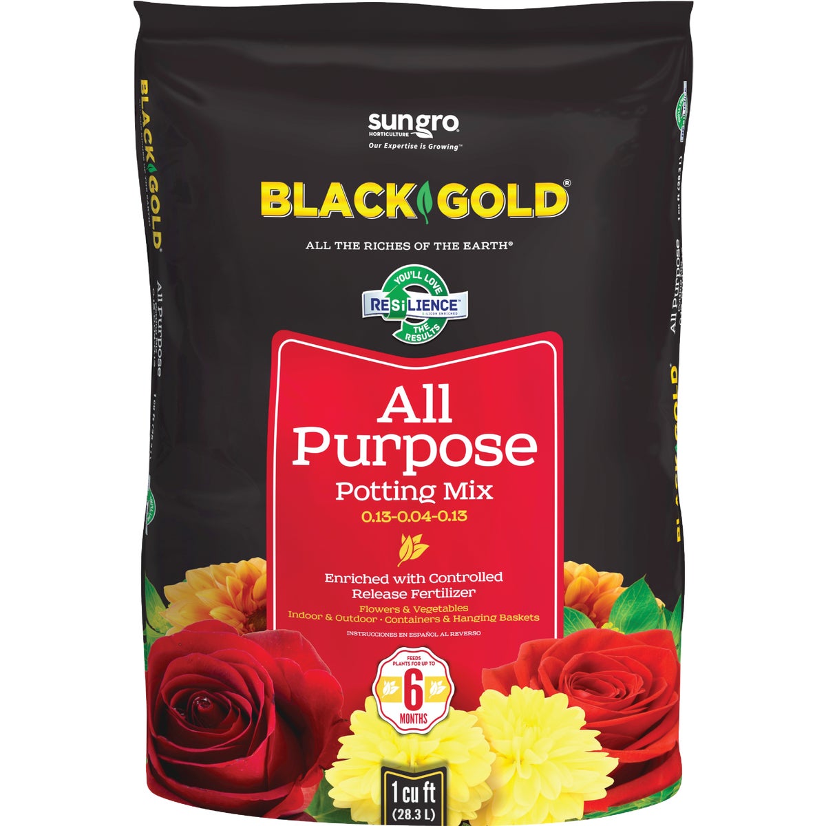 Black Gold 1 Cu. Ft. 27 Lb. All Purpose Potting Soil