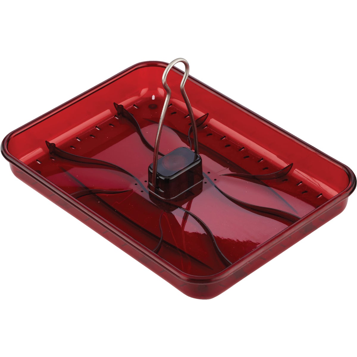 Stokes Select Red Plastic 2.5 Lb. Capacity Platform Bird Feeder