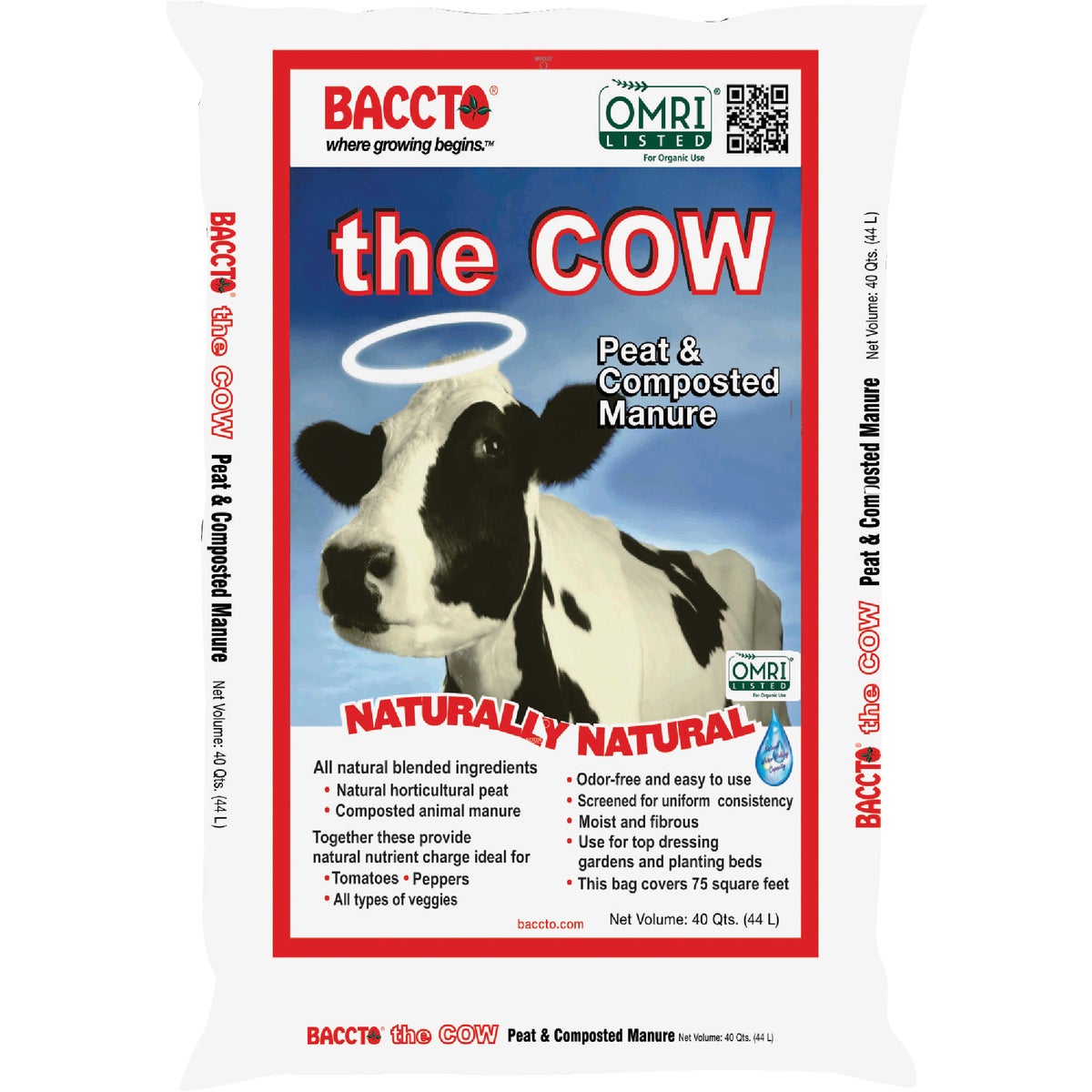 Baccto Wholly Cow 39 Lb. 40 Qt. Compost & Manure