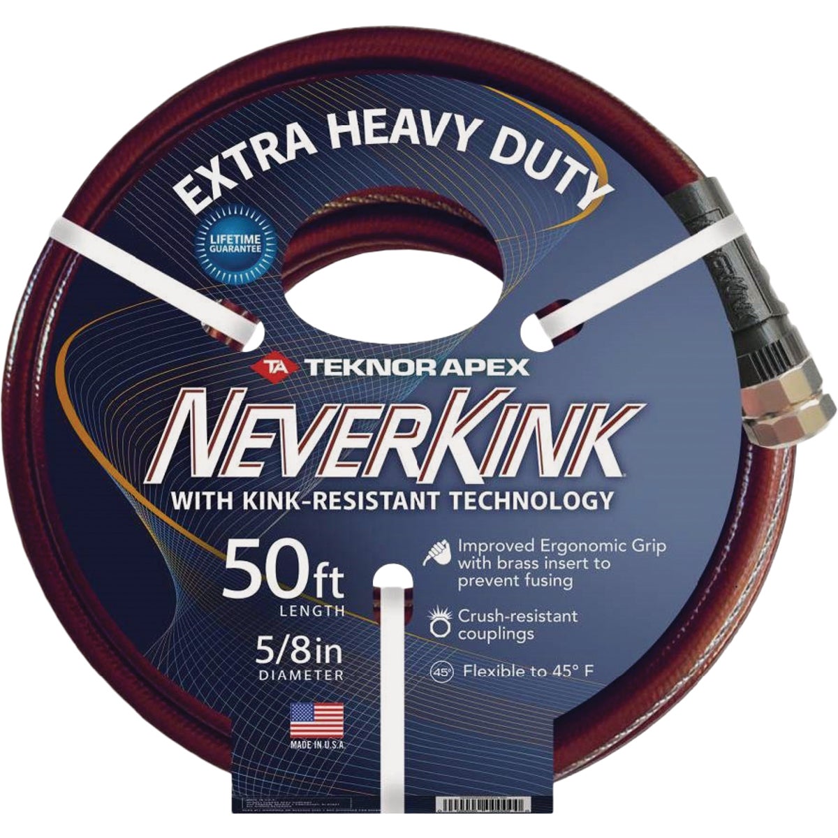 Teknor Apex Neverkink 5/8 In. Dia. x 50 Ft. L. Extra Heavy-Duty Garden Hose