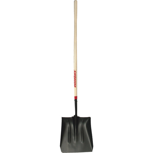 Razor-Back 48 In. Wood Handle Square Point Coal Shovel