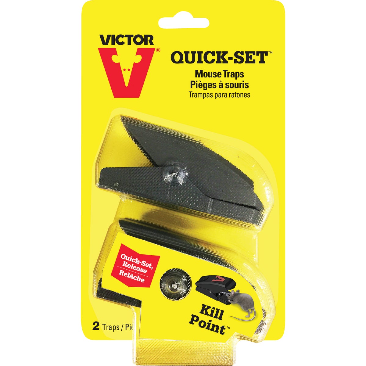 Victor Quick-Set Mechanical Mouse Trap (2-Pack)