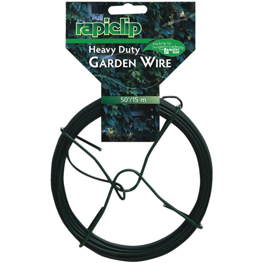 Rapiclip 50 Ft. Green Vinyl-Coated Heavy-Duty Garden Wire