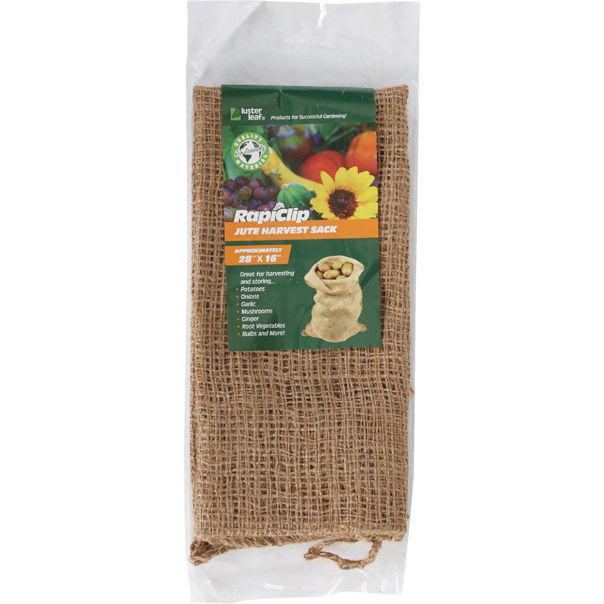 Luster Leaf RapiClip 16 In. W. x 28 In. L. Jute Burlap Bag