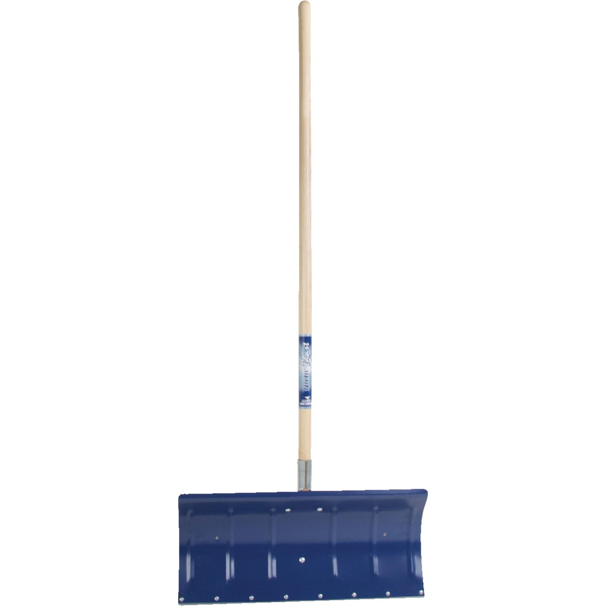 True Temper 24 In. Aluminum Snow Pusher with 48 In. Wood Handle