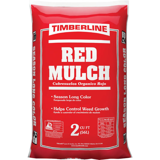 Timberline 2 Cu. Ft. Dyed Red Shredded Hardwood Mulch