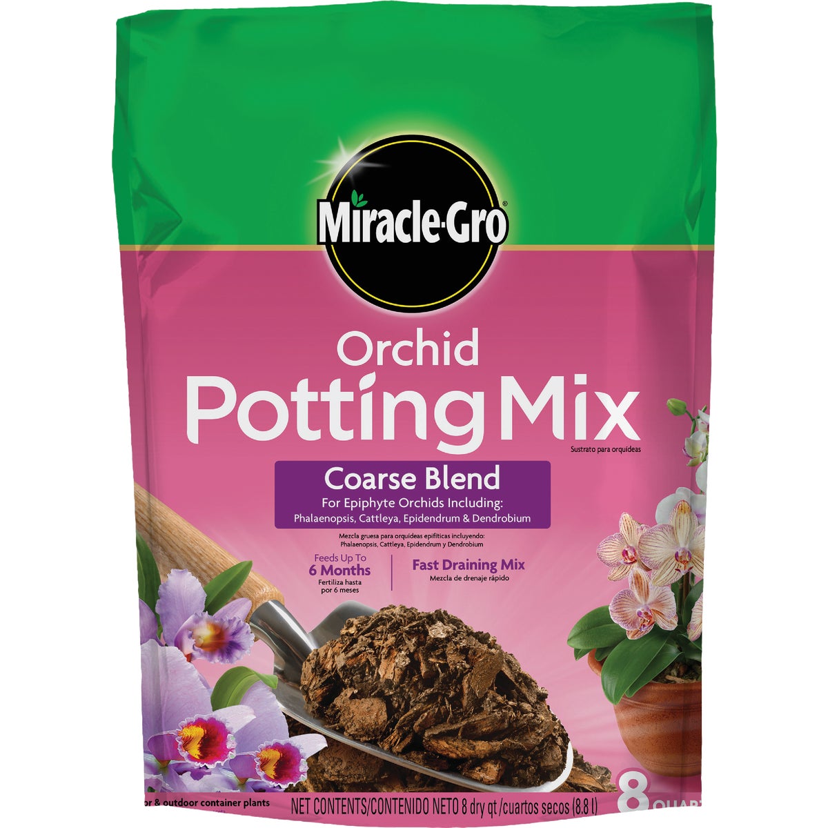 Miracle-Gro 8 Qt. 4 Lb. Coarse Blend Orchid Potting Soil
