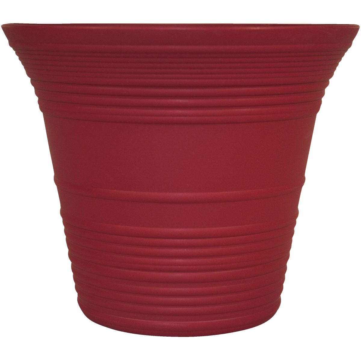 Myers Sedona 12 In. Polypropylene Warm Red Planter
