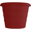 Myers Marina 12 In. Dia. Red Poly Flower Pot
