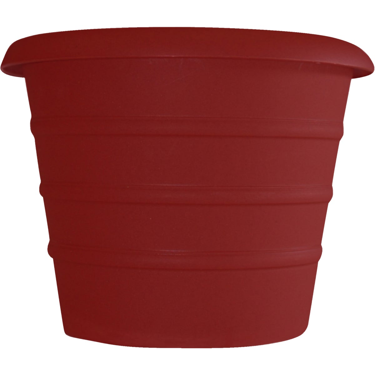 Myers Marina 12 In. Dia. Red Poly Flower Pot