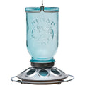 Perky-Pet Blue Glass Mason Jar 1 Lb. Capacity Bird Feeder