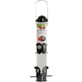 Perky-Pet Squirrel Shield Black Plastic Tube Bird Feeder