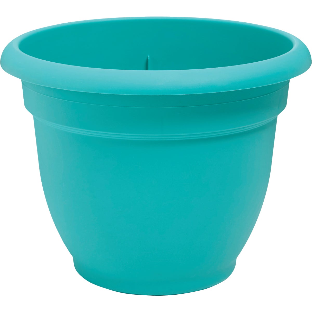 Bloem Ariana 6.5 In. H. x 6 In. Dia. Plastic Self Watering Bermuda Teal Planter