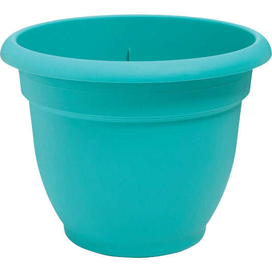 Bloem Ariana 6.5 In. H. x 6 In. Dia. Plastic Self Watering Bermuda Teal Planter