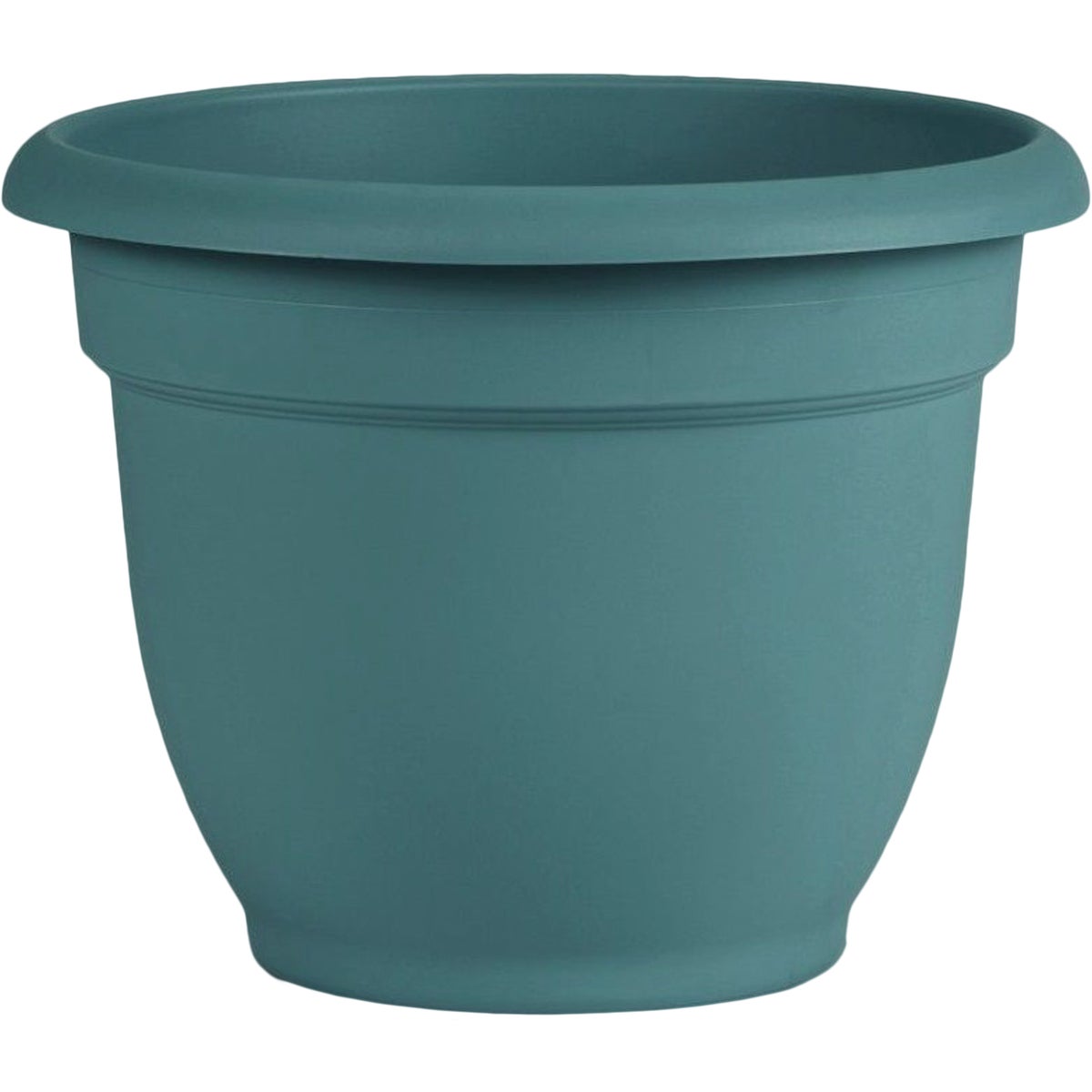 Bloem Ariana 8.8 In. H x 8 In. Dia. Plastic Self Watering Bermuda Teal Planter