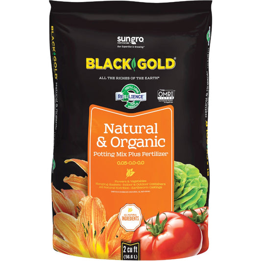 Black Gold 2 Cu. Ft. 47-1/2 Lb. All Purpose Natural & Organic Potting Soil