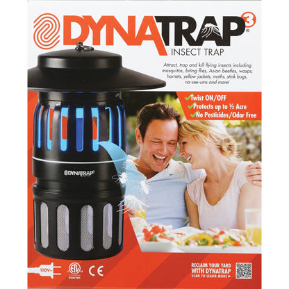 Dynatrap Reusable Indoor/Outdoor 1/2 Acre Coverage Area Insect Trap