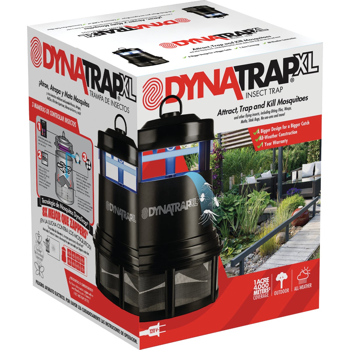 Dynatrap Reusable Indoor/Outdoor 1 Acre Coverage Area Insect Trap