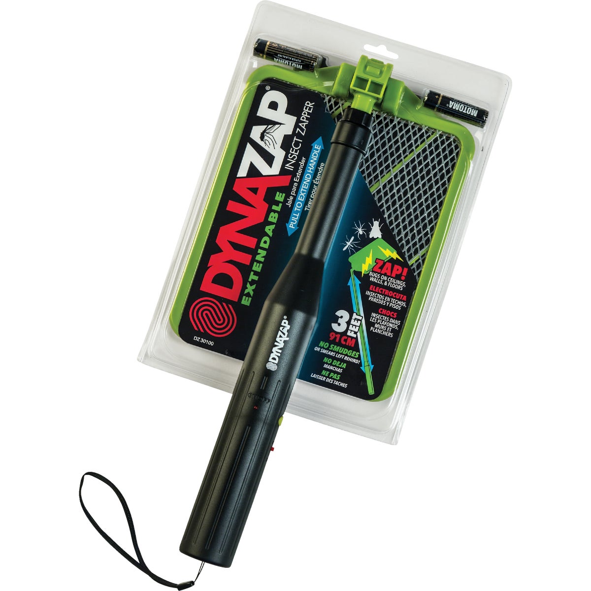 Dynazap Battery Operated Extendable Hand Held Bug Zapper