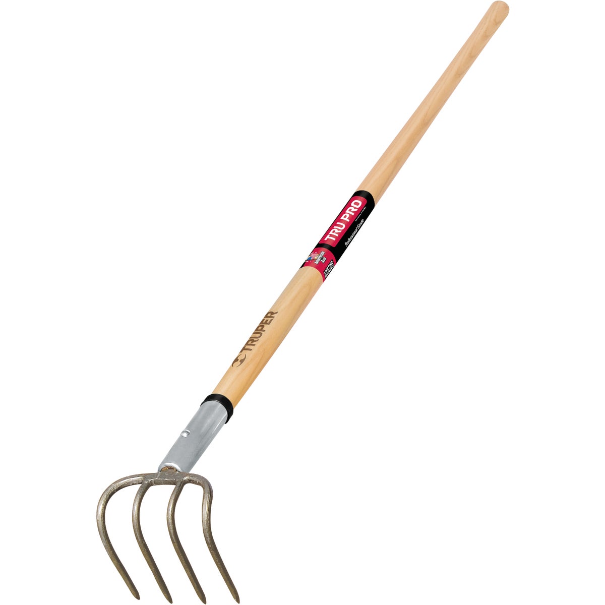 Truper Tru Pro 4-Tine 60 In. Wood Handle Garden Cultivator