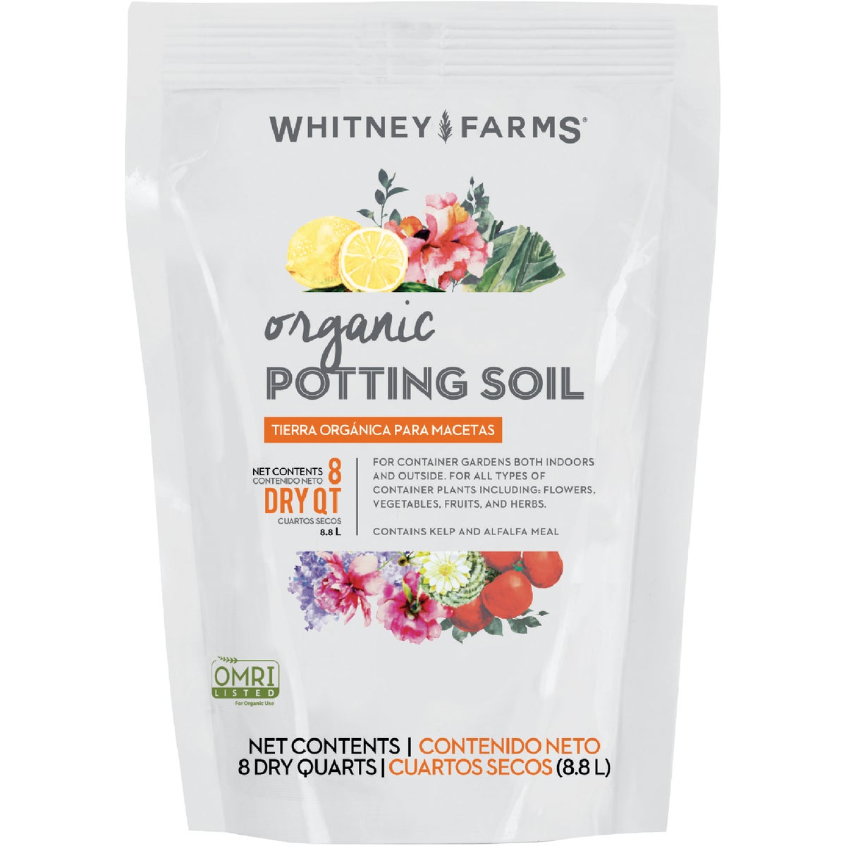 Whitney Farms 8 Qt. 4-1/2 Lb. All Purpose Organic Potting Soil