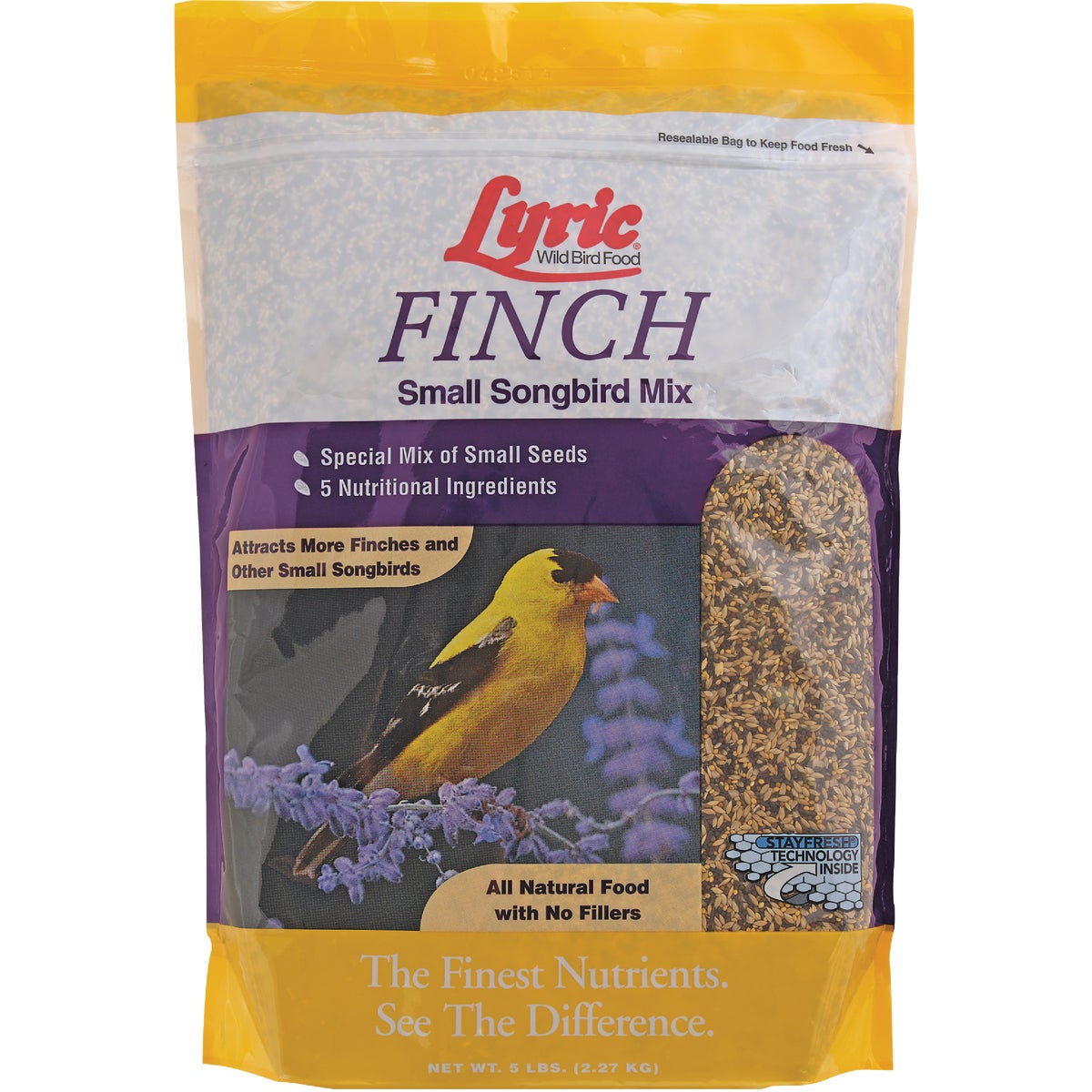 Lyric 5 Lb. Finch Small Songbird Wild Bird Mix