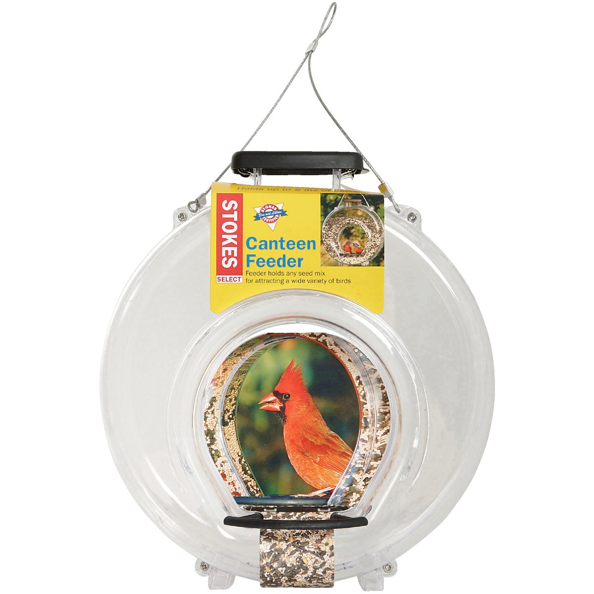 Stokes Select Clear Plastic 4.7 Lb. Capacity Canteen Bird Feeder