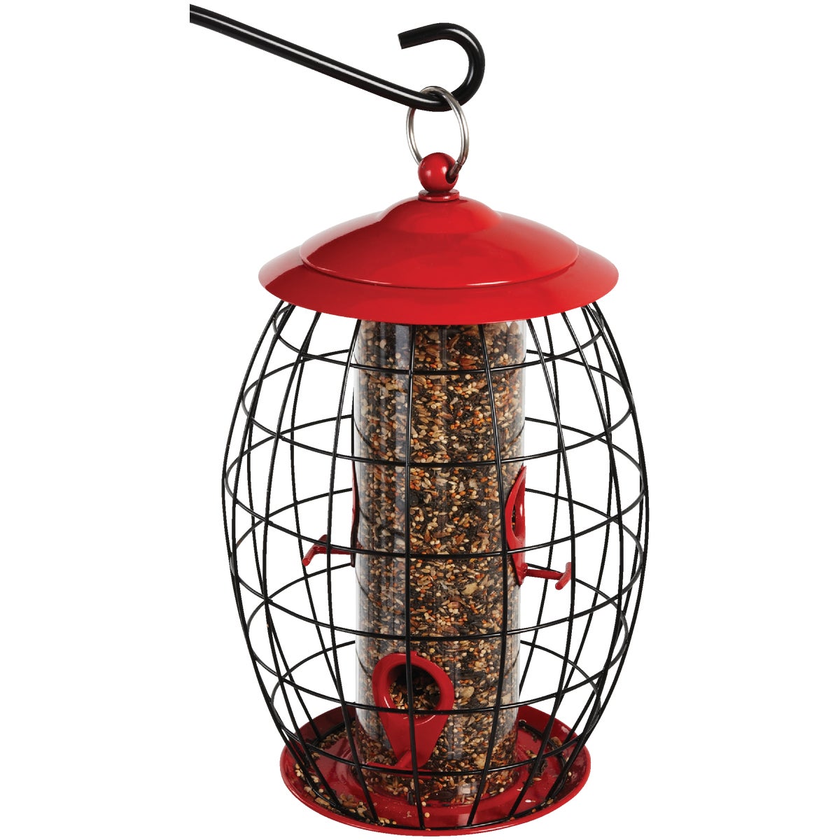 Stokes Select Sweet Tweet Cafe Red Plastic 1 Lb. Capacity Cage Bird Feeder