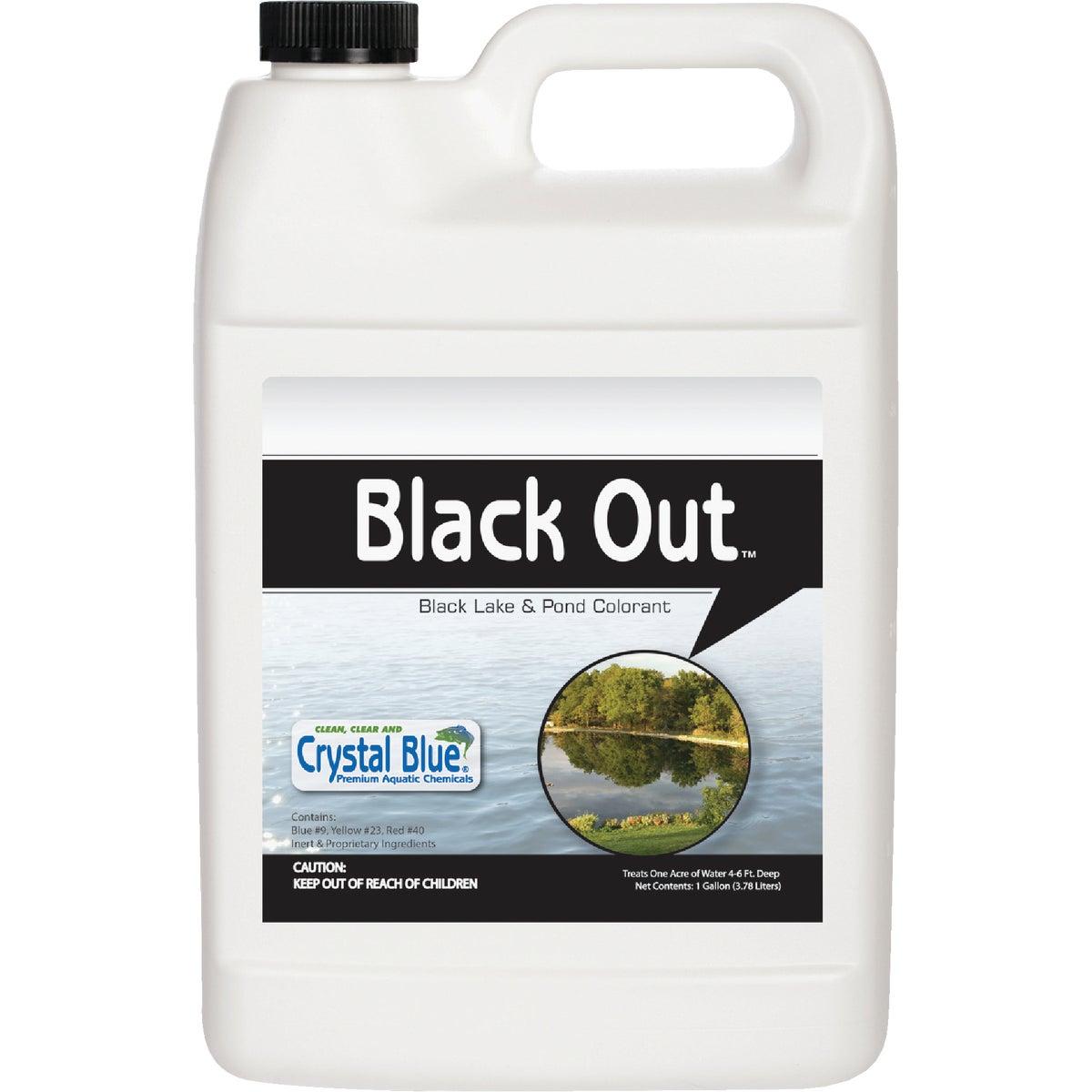 Black Out 1 Gal. 1-Acre Reflective Lake & Pond Colorant