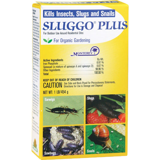 Monterey Sluggo Plus 1 Lb. Ready To Use Pellets Organic Slug & Snail Killer