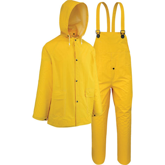 West Chester 3XL 3-Piece Yellow PVC Rain Suit