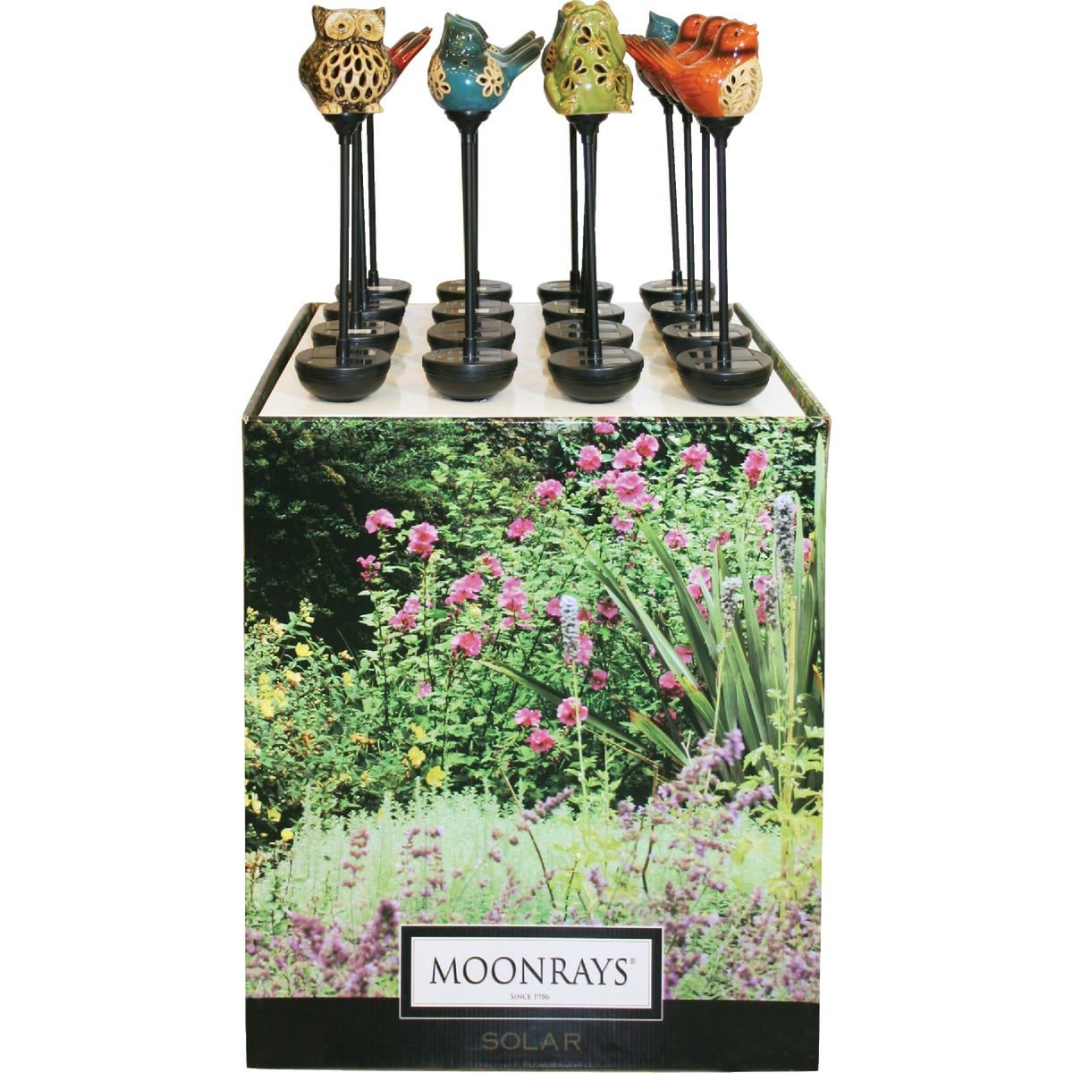 Moonrays Ceramic 36 In. H. Solar Stake Light Lawn Ornament