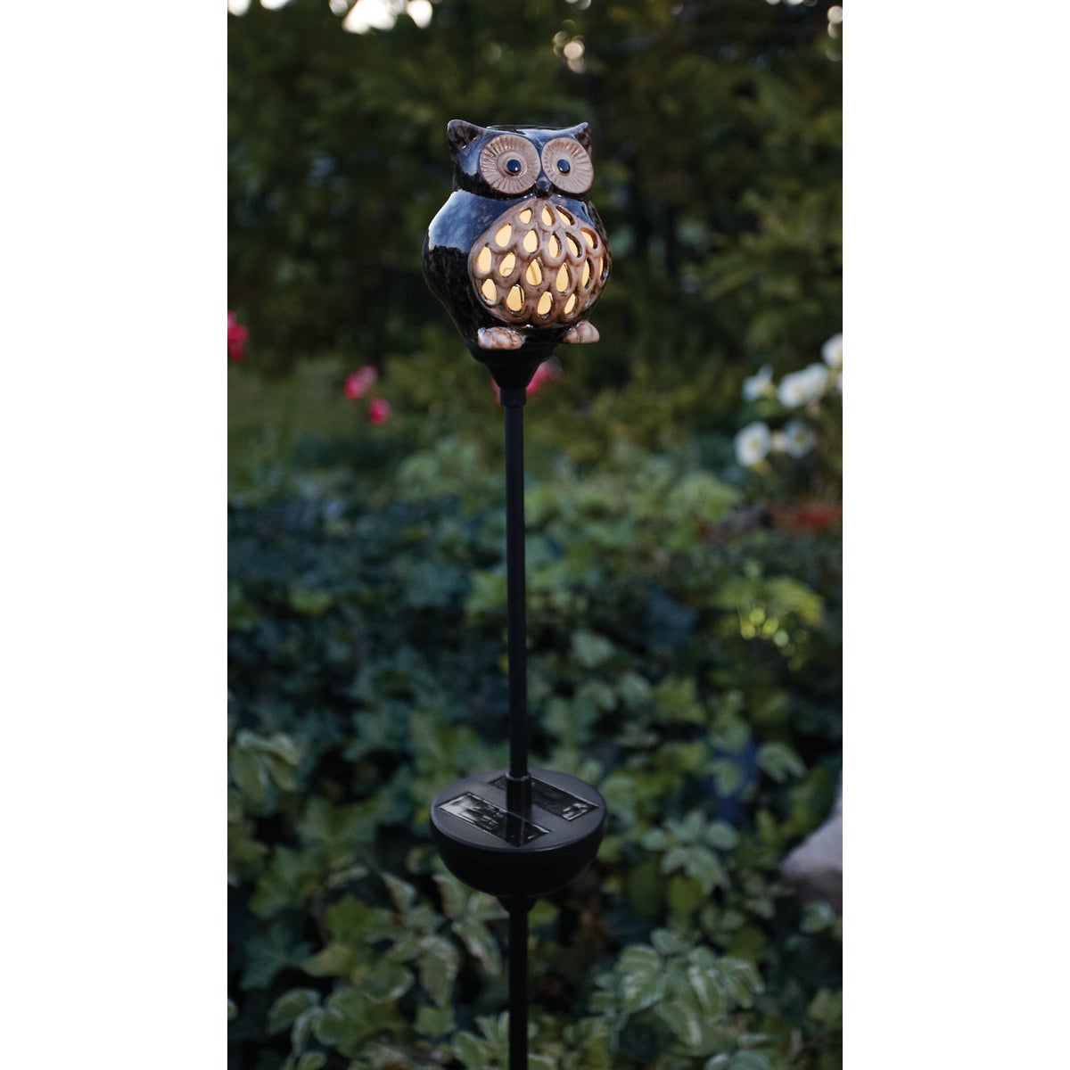 Moonrays Ceramic 36 In. H. Solar Stake Light Lawn Ornament