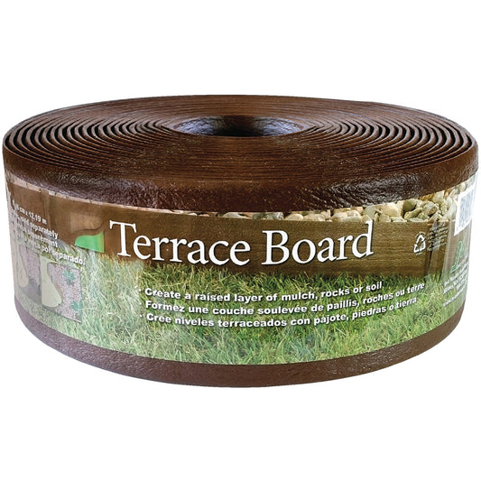 Master Mark 4 In. H. x 40 Ft. L. Brown Terrace Board Lawn Edging