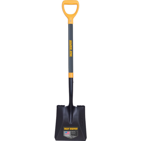 True Temper 27 In. Fiberglass D-Handle Square Point Shovel