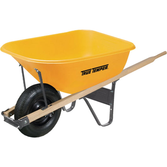 True Temper 6 Cu. Ft. Poly Wheelbarrow