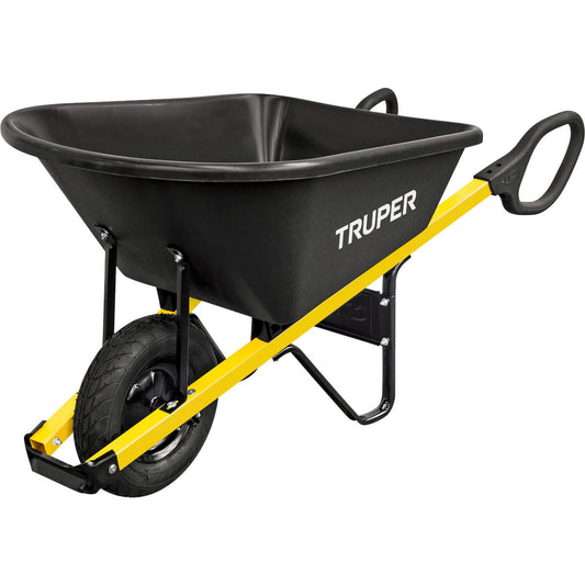 Truper 6 Cu. Ft. Poly Wheelbarrow