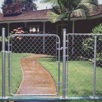 Midwest Air Tech Single Walk 35 In. W. x 46 In. H. Chain Link Gate