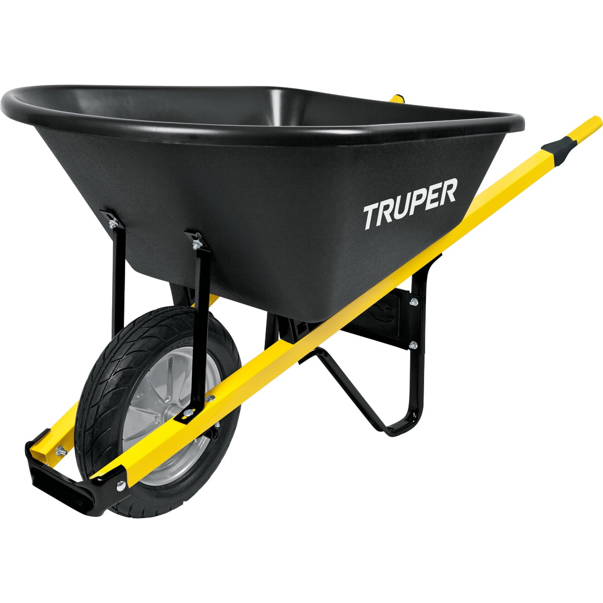 Truper Tru Tough 6 Cu. Ft. Poly Wheelbarrow