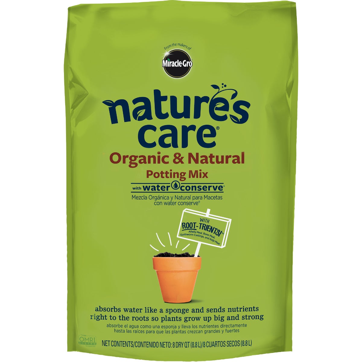 Miracle-Gro Nature's Care 8 Qt. 4-1/2 Lb. All Purpose Organic Potting Soil