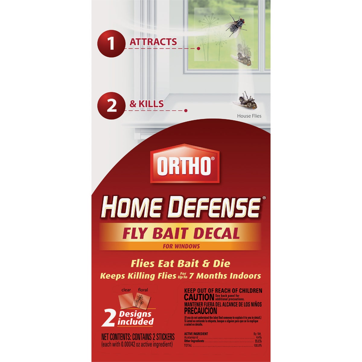 Ortho Home Defense Indoor/Outdoor Fly Bait Decal (2-Pack)
