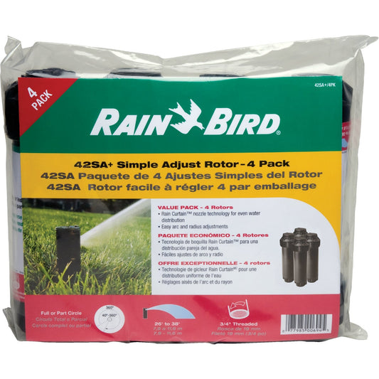 Rain Bird 4 In. 40 Deg. to 360 Deg. Heavy-Duty Gear Drive Head Rotor Sprinkler (4-Pack)