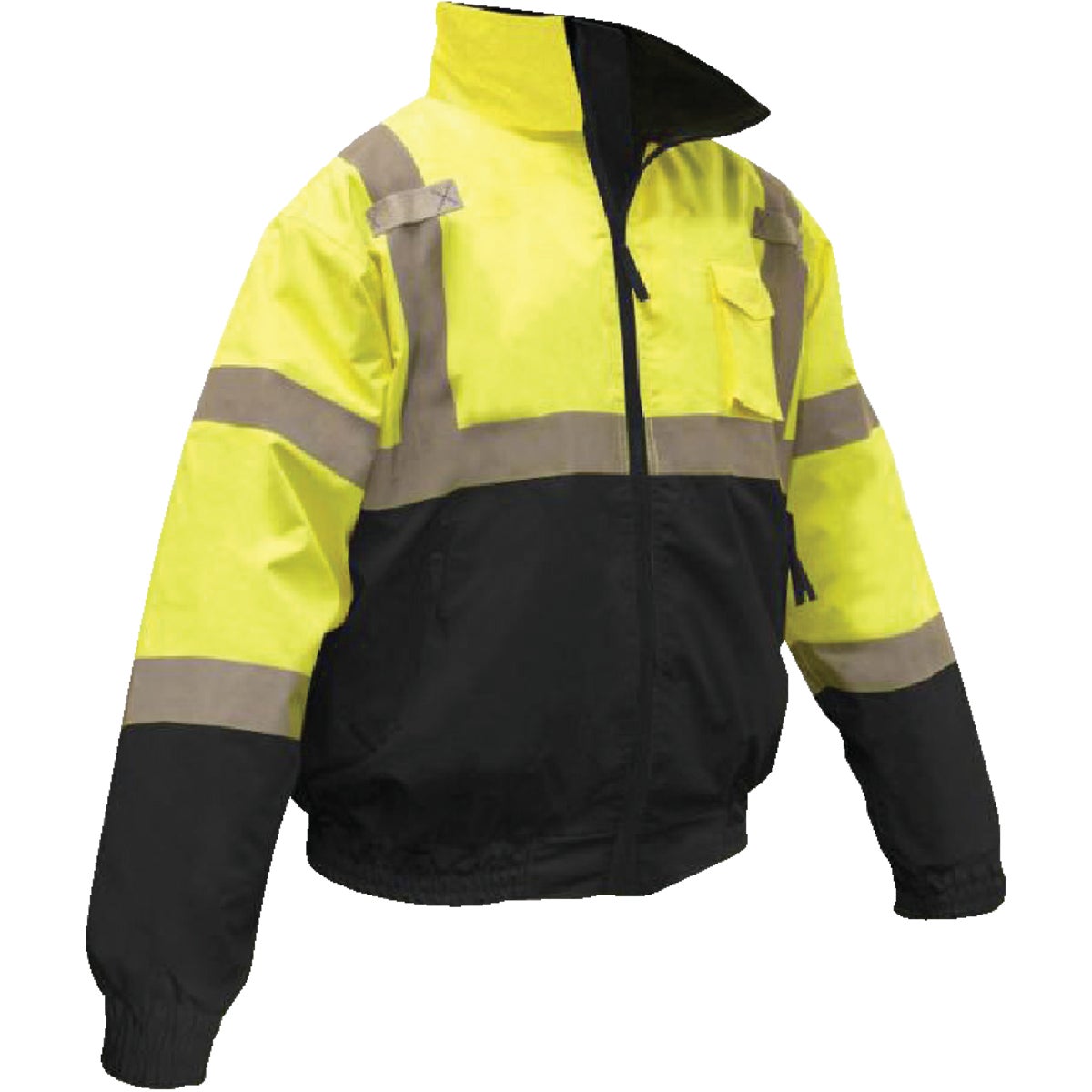 Radians Rad Wear ANSI Class 3 Hi Vis Green Safety Jacket XL