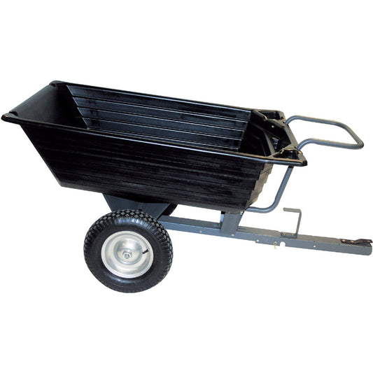 Precision 10 Cu. Ft. 650 Lb. Poly Tow-Behind Garden Cart