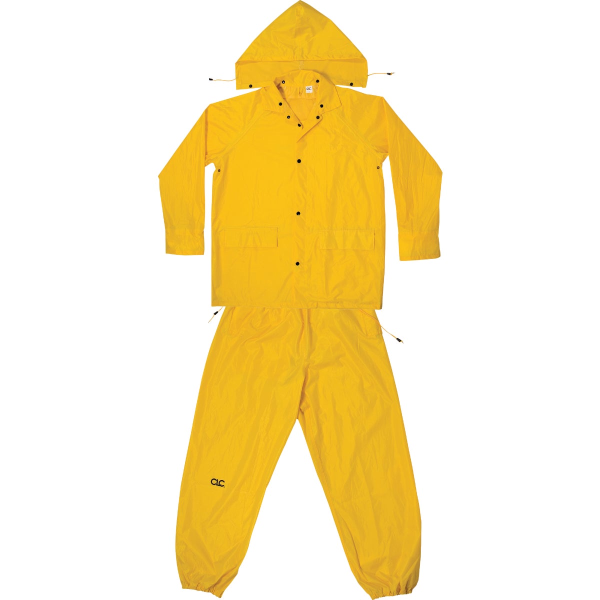 CLC 2XL 3-Piece Yellow Polyester Rain Suit
